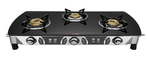 Preethi Blu Flame Blaze Glass top 3 Burner Gas Stove, Manual Ignition, Black (ISI Certified), GTS 117 - Image 5